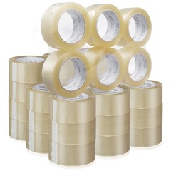 36 Rolls Carton Sealing Clear Packing Tape Box Shipping- 1.8 mil 2″ x 110 Yards
