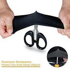 Disposable Black Nitrile Gloves 4 Mil Powder Free Latex Free 20 50 100PCS