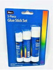 Lot of 2 Allary 3 Piece Glue Stick Set Non-Toxic Craft School Office Glue