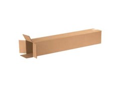 25 Pack Corrugated Kraft Shipping Boxes 8x8x36 Cardboard Mailer Packing Boxes