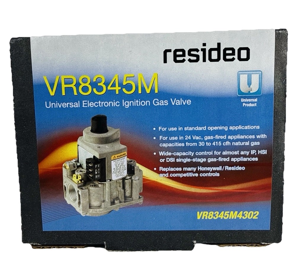 Honeywell/Resideo VR8345M Gas Valves Universal Ignition Valve VR8345M4302