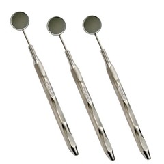 Dental Mouth Mirror with Hollow Handle Silver, Size #5 Lightweight, German Steel