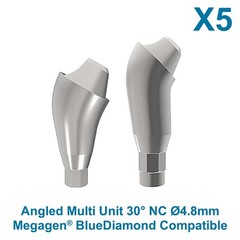 X5 Compatible Megagen BlueDiamond Angulated Prosthetic 30° Multi Unit NC