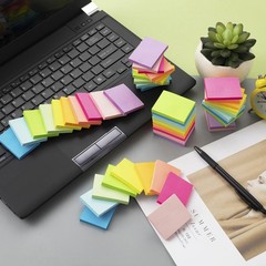 (50 Pads) Sticky Notes 1.5×2, 10 Colors Self Sticky Notes, Sticky Pads, Recyc…