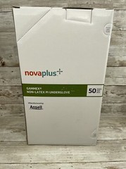 1 Box Gammex NovaPlus Non-Latex PI Underglove Surgical Glove Size: 9 Exp 6/25