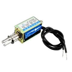 DC 12V 300mA 5N Push Pull Type Open Frame Linear Motion Solenoid Electromagnet