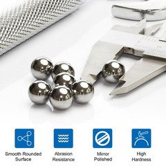 uxcell 200Pcs 8.5mm Bearing Balls, Solid Carbon Steel G1000 Precision Balls f…