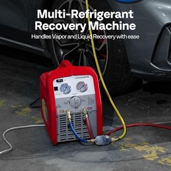 Portable Refrigerant Recovery Machine 3/4HP Single Cylinder 110-120V AC 60Hz