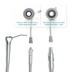 10pc Dental Saliva Ejector Strong Suction Rubber Snap Tip Adapter Replacement