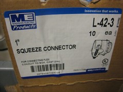 MADISON ELECTRIC Squeeze Flex Male Connector 1-Inch # L-42-3 LOT of 20 yes 20