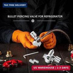 10 Pack Bullet Piercing Valve Kits – BPV-31 Compatible Adjustable Valve for Refr