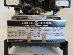 General Electric 12IAC51B806A Time Overcurrent Relay Inverse 2-16A GE IAC51B806A