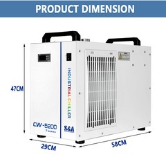 CW-5200 Industrial Water Chiller S&A CW-5200DH For Laser Machine Cutter Engraver