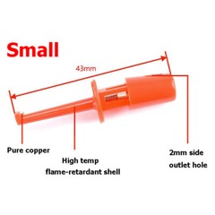 Lot Hook Clip Mini Grabber Test Probe Lead Wire Kit For Multimeter Test Probe