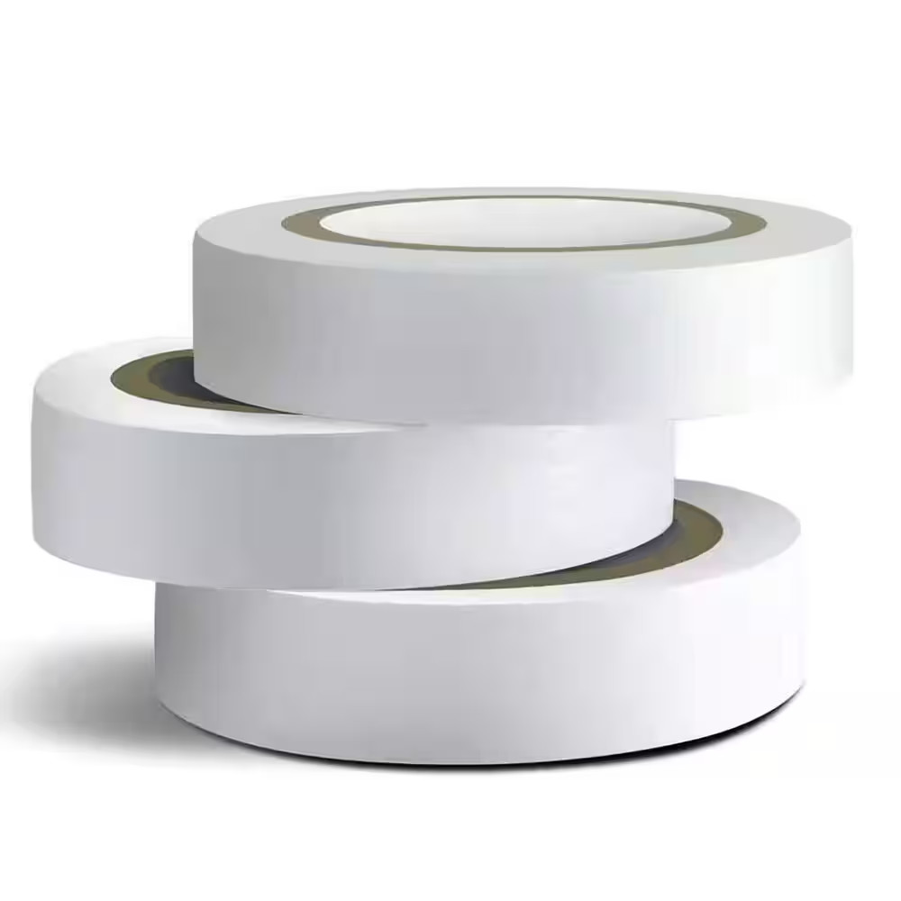 0.62 In. X 49 Ft. Electrical Tape White 3-Pack Flame Retardant Waterproof Indoor