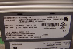 NEW EUROTHERM 7100S SINGLE PHASE SOLID STATE CONTACTOR 40A/127V/NONE/XXX/MSFU