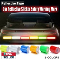 Car Safety Warning Reflective Tape Truck Auto Conspicuity Tape Film Sticker 10Ft