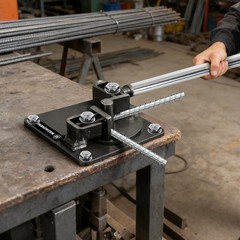 0.55 Manual Rebar Bender 200 Degrees Manual Rebar Bending Machine Metal Rod Bar
