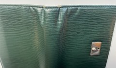 Gold Pfeil Organizer Wallet Notebook Filofax Pocket Size Green Leather/ Krause