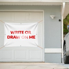 VictoryStore 3×4 Feet Blank Banner – 10oz Blank Vinyl Banner with Grommets