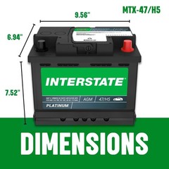 Interstate Batteries Mega-Tron® Automotive Battery 12V 60Ah (Group Size H5,