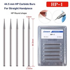 Dental Burs HP 1/2/3/4/8 Round Tungsten Carbide 2.35mm for Straight Handpiece