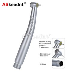 Dental LED E-generator Shadowless Ring Ceramic Handpiece 5 Water Spary 2 Holes