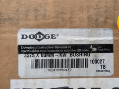 Dodge 3525 x 60mm Taper-Lock Bushing KW 100027 with Bolts -NIB