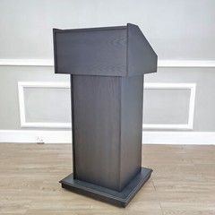 23x22x48″ Black Wood Deluxe Podium Embassy Church Puplit Lectern Hostess Desk
