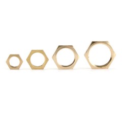 Brass Lock Hex Nuts Gas Hose Pipe Fitting Connector NPT Female Thread 1/8″-1/2“