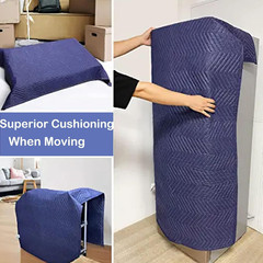 2 Pack Moving Blankets Heavy Duty 80″X72″ Quilted Packing Blankets for Moving