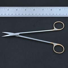 Aesculap BC263R DuroTip TC Metzenbaum Scissors Curved B/B 7 in