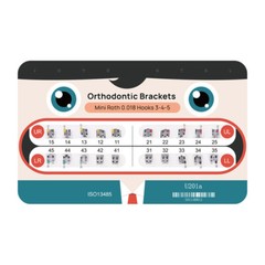 Dental Orthodontic Braces Brackets Mini Roth.022 Hook 345 /Round Arch Wires NITI