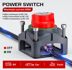 Interruptor de alta corriente de 600 A, 12 V, 24 V, 48 V para camión,Remolque RV