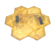 POLYMOLDS STONE FLOWER CONCRETE TEXTURING MAT STAMP 16″X16″