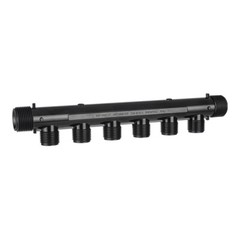 EFIELD 6 Ports Open Manifold, 3/4 Male NPT Thread Trunk , 1/2″ MNPT Ports(6)