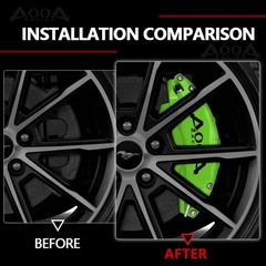 Caliper Covers 2015-2023 Mustang EcoBoost Powder Coated Set of 4
