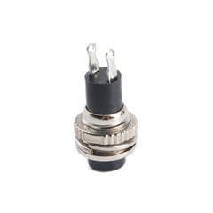 10mm Round Push Button Momentary Switch 2 Pin Black White Red Green Blue Yellow