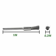 US 45X Wire Wheel Brushes Set Stainless Steel Die Drinder For Dremel Rotary Tool