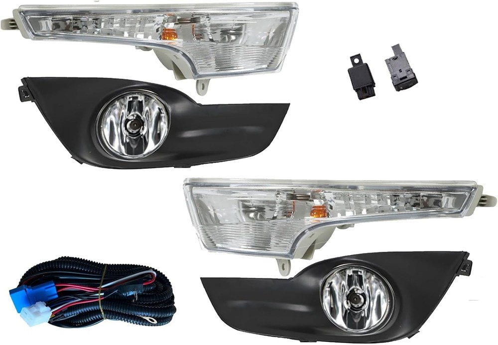 Pair Fog Light & Corner Turn Signal Lamp w/Wiring Fit for 2013-2015 Altima NI…