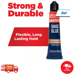 Loctite Shoe Glue 0.6 Oz. Flexible Adhesive Clear Tube New