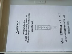 Apera Series EC60 Cond/TDS/Salinity Waterproof Conductivity Pocket Tester