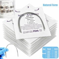 Dental Ortho Elastic Niti Arch Wire Round Natural Form Bracket Braces