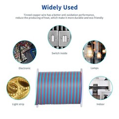 22 AWG 3 Conductor Wire for WS2811 WS2812b 3Pin RGB Extension Cable 20m with …