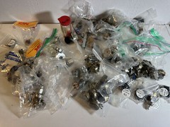 Switches and Knobs Lot – Almost 4 Pounds of Small Parts – Ohmite / Leviton +