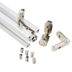 20PCS 90 Degree Inside Hidden Corner L Bracket Connector for 2020 3030 Profiles