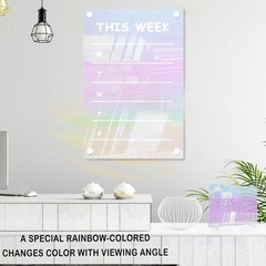 5 PCS Iridescent Acrylic Sheets DIY Art Craft Painting 11.8×11.8 Inch 2.8mm