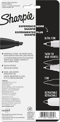 Sharpie Broad Tank Chisel Tip Black Permanent Marker, 2 Markers 1 Pack
