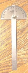 Vintage Protractor General Hardware Mfg. Co., New York USA. No 18 Stainless Tool