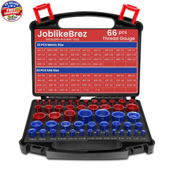 JoblikeBrez Thread Checker, 66pcs Nut and Bolt 66 Red